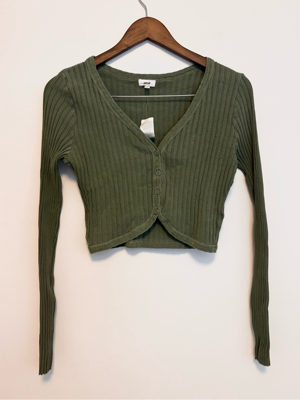 Aerie Ribbed Knit Cardigan - Picture 2 of 4
